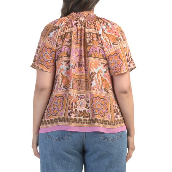 ROSE & OLIVE Brunette Plus Jungle Top - Picture 2 of 2